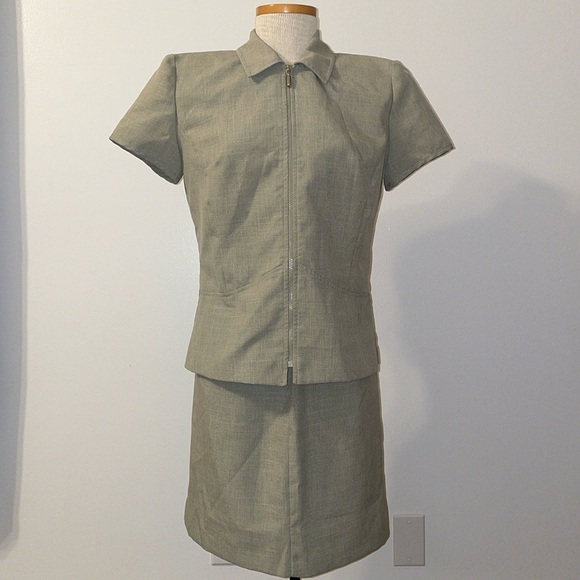 3 piece women’s fashion bug suit vintage grey/green - Picture 2 of 5